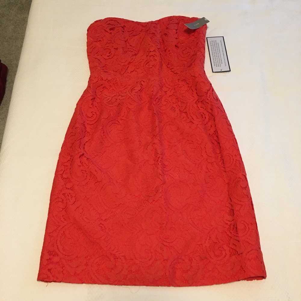 J CREW cocktail dress sheath strapless 0